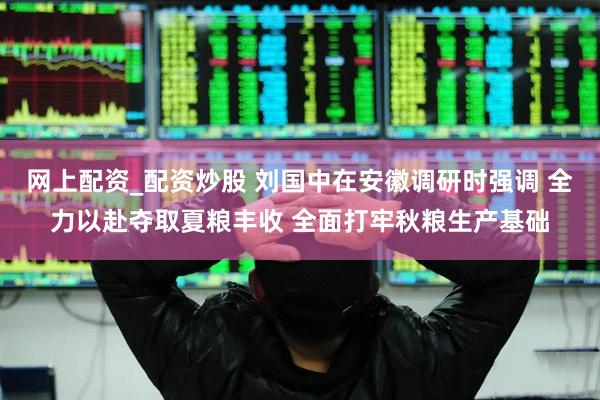 网上配资_配资炒股 刘国中在安徽调研时强调 全力以赴夺取夏粮丰收 全面打牢秋粮生产基础