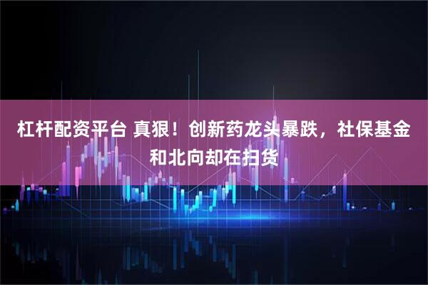 杠杆配资平台 真狠！创新药龙头暴跌，社保基金和北向却在扫货