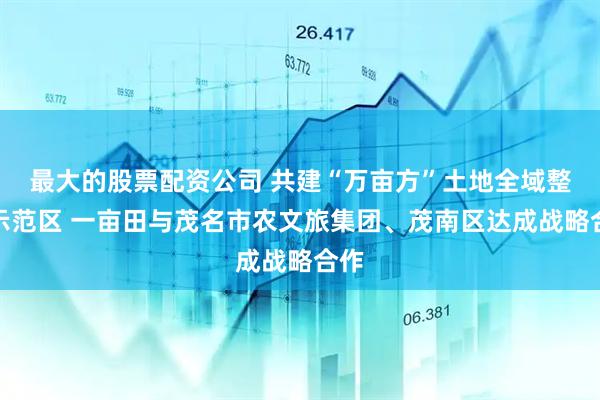 最大的股票配资公司 共建“万亩方”土地全域整治示范区 一亩田与茂名市农文旅集团、茂南区达成战略合作